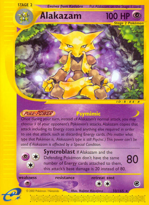 Alakazam Card Front