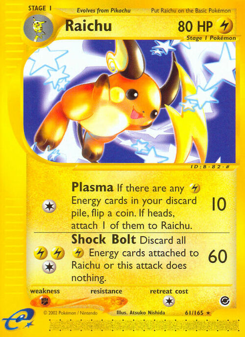 Raichu Card Front