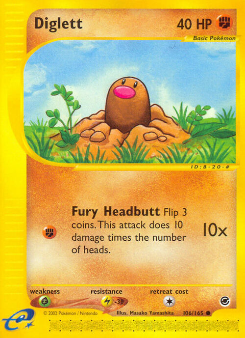 Diglett Card Front