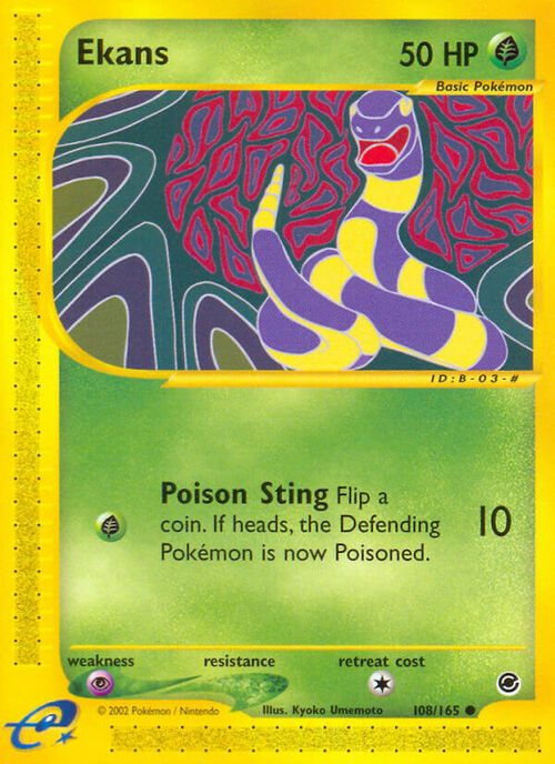 Ekans Card Front