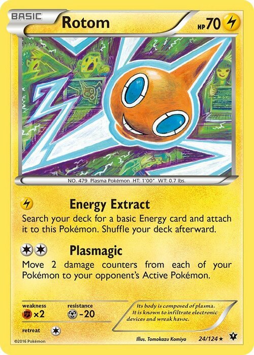 Rotom Card Front