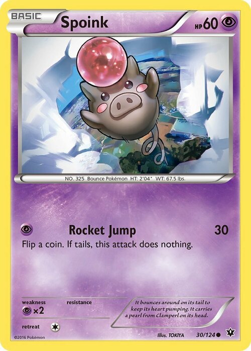 Spoink Card Front