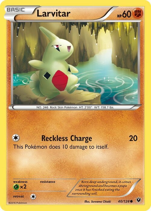 Larvitar Card Front