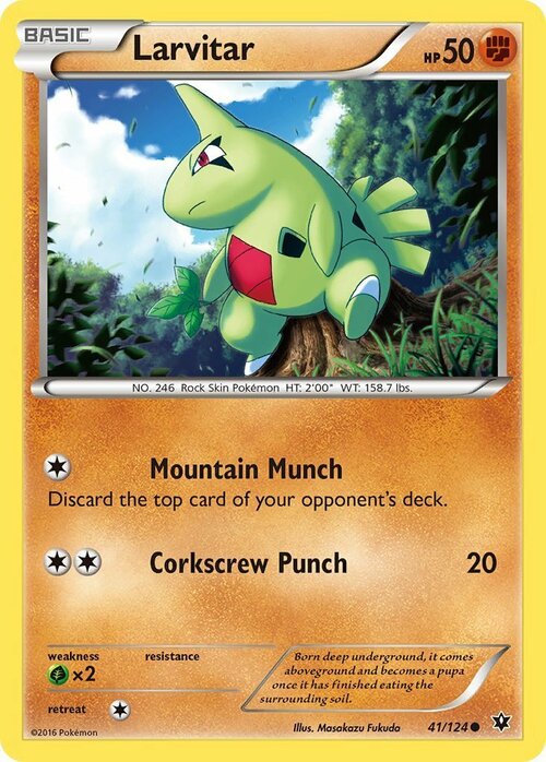 Larvitar Card Front