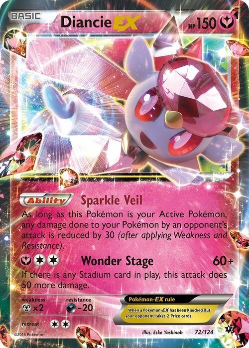 Diancie EX Card Front