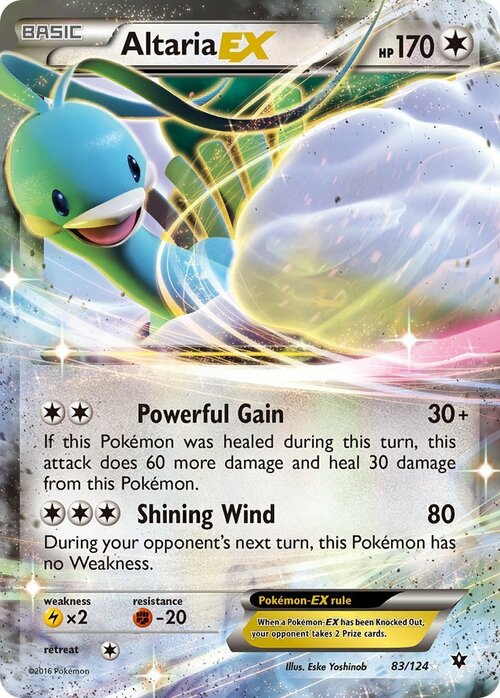 Altaria EX Card Front