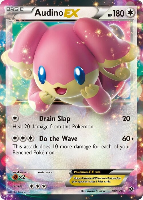 Audino EX Card Front