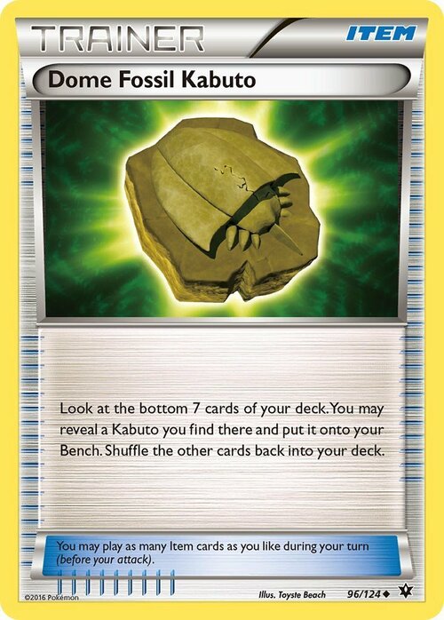 Dome Fossil Kabuto Card Front