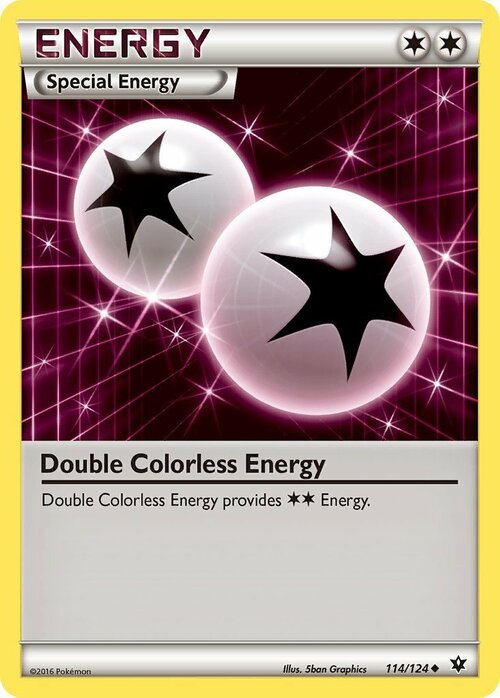 Double Colorless Energy Card Front