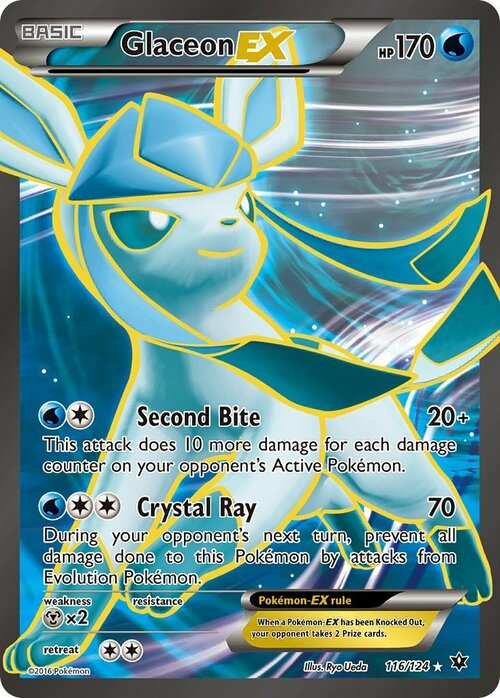 Glaceon EX Card Front