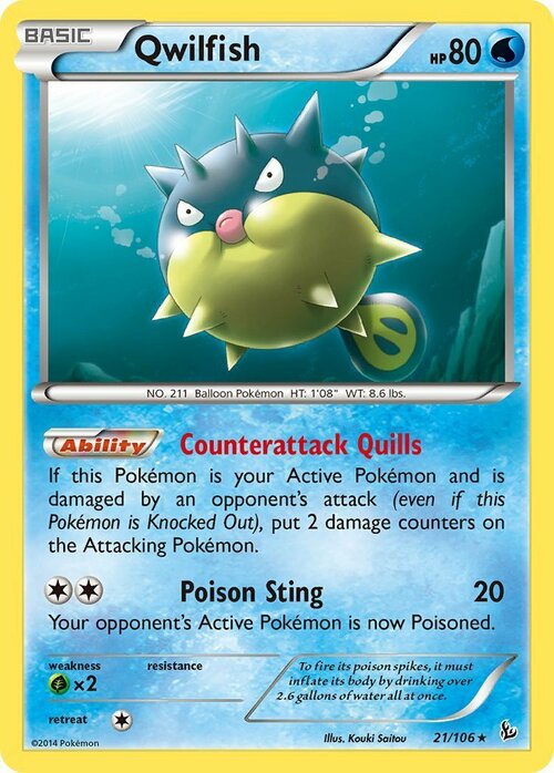 Qwilfish Card Front