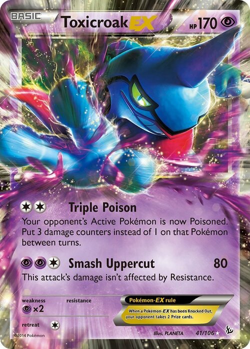 Toxicroak EX Card Front