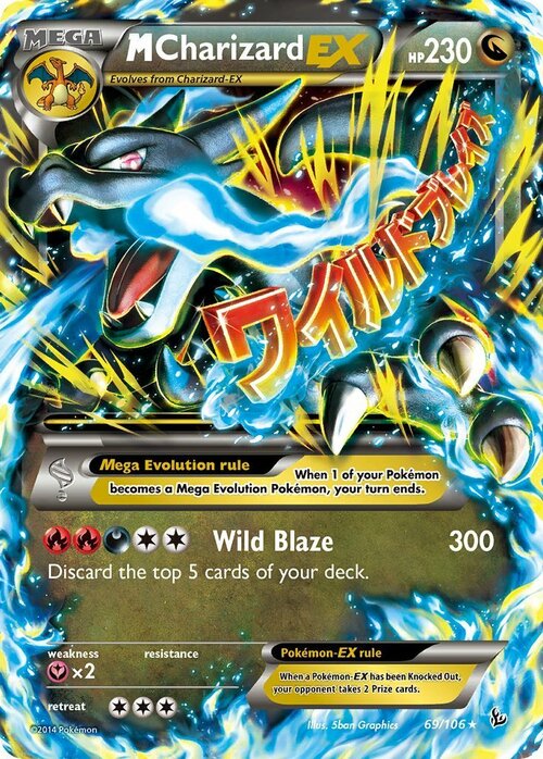 M Charizard EX Card Front