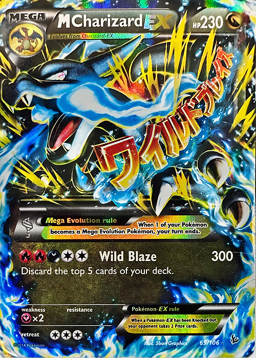 M Charizard EX Card Front