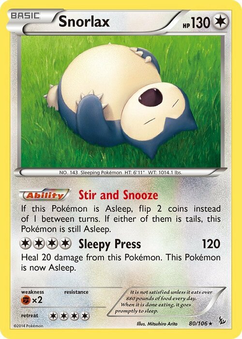 Snorlax Card Front