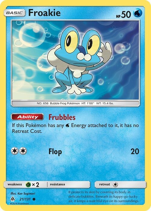 Froakie Card Front