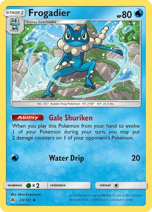 Frogadier Card Front