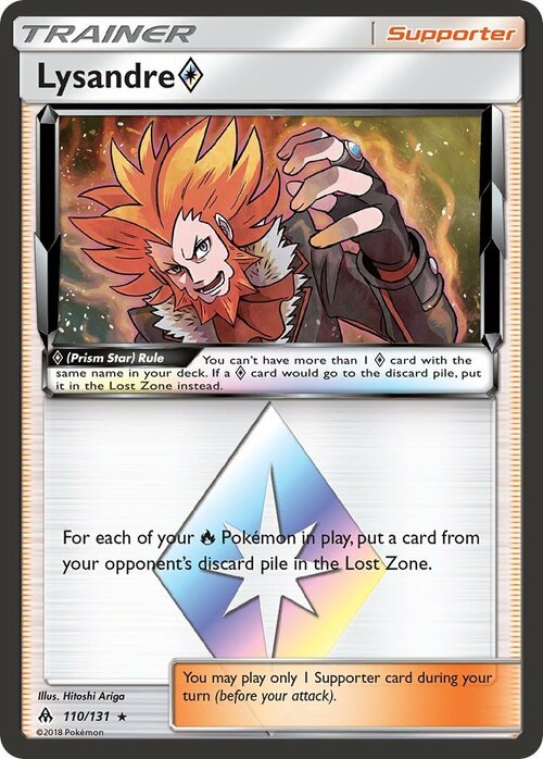 Lysandre Prism Star Card Front