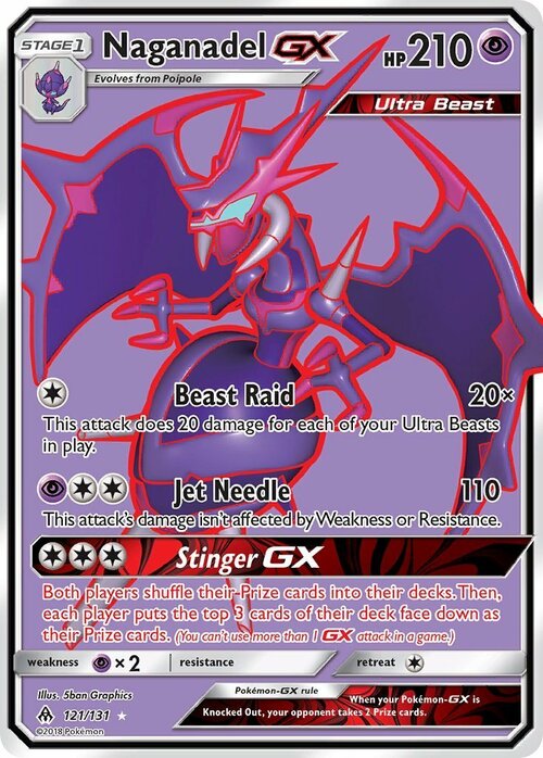 Naganadel GX Card Front