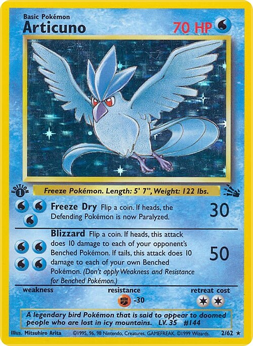 Articuno Card Front