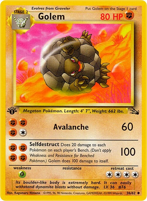 Golem Card Front