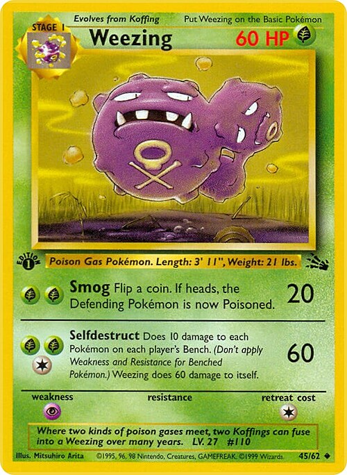 Weezing Card Front