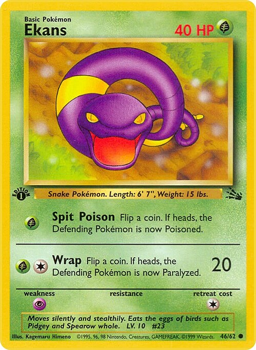 Ekans Card Front