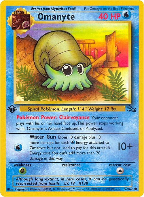 Omanyte Card Front