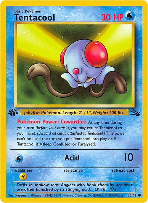 Tentacool Card Front