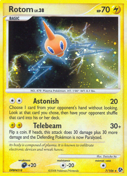 Rotom Card Front