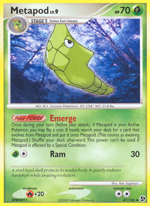 Metapod Card Front