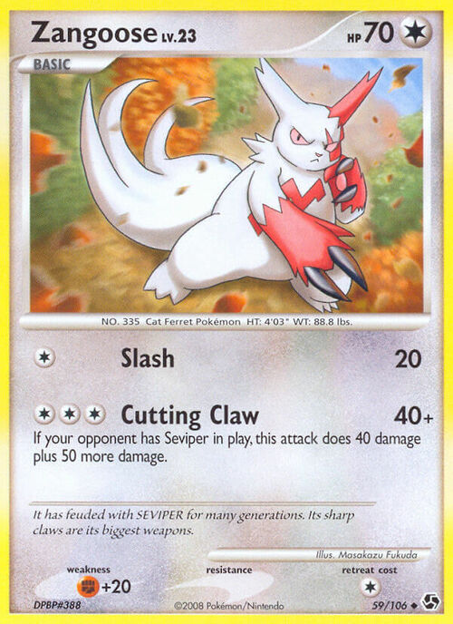 Zangoose Card Front