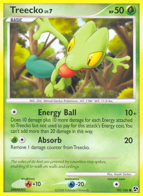 Treecko Card Front