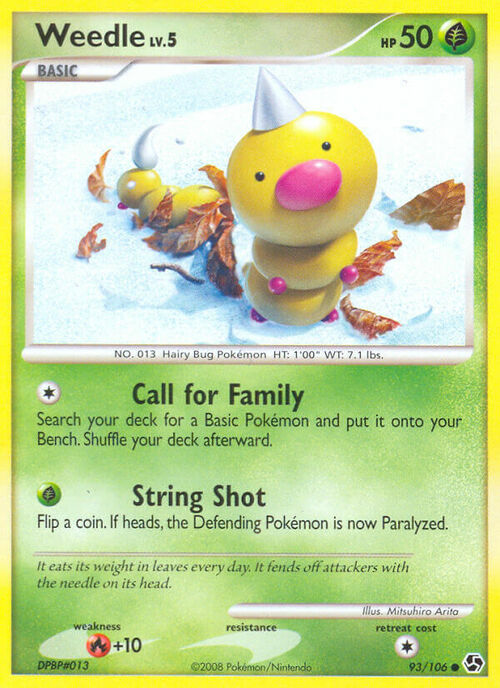 Weedle Card Front