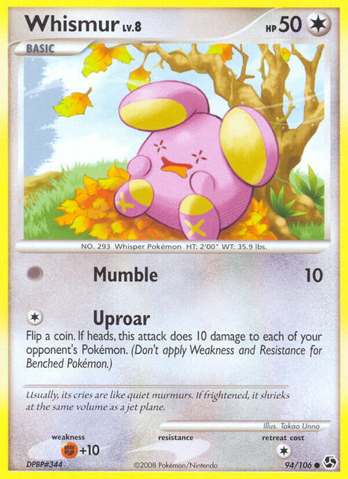 Whismur Card Front