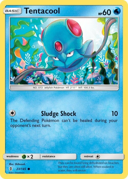 Tentacool Card Front