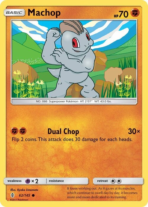 Machop Card Front