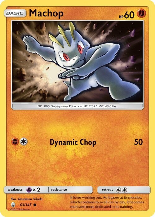 Machop Card Front