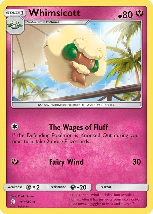 Whimsicott Card Front