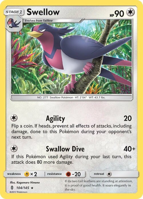 Swellow Card Front