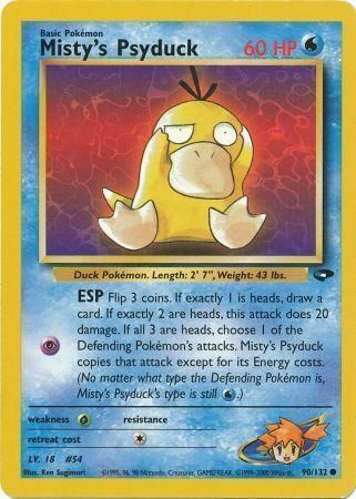 Misty's Psyduck Card Front