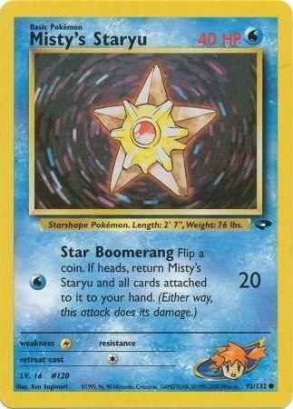 Misty's Staryu Card Front