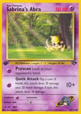 Sabrina's Abra Card Front