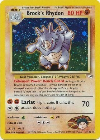 Brock's Rhydon Card Front