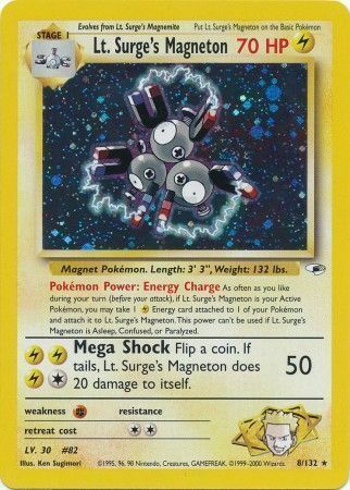 Lt. Surge's Magneton Card Front