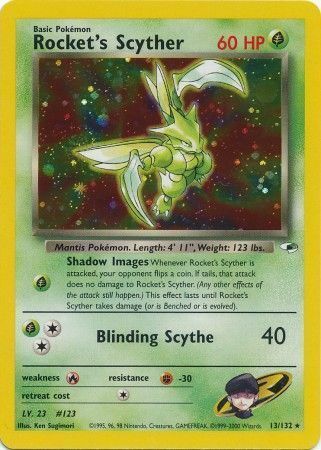 Rocket's Scyther Card Front