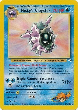 Misty's Cloyster Card Front