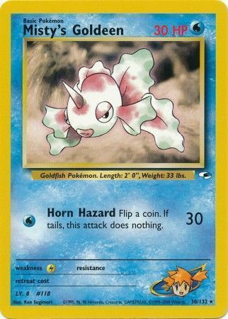 Misty's Goldeen Card Front