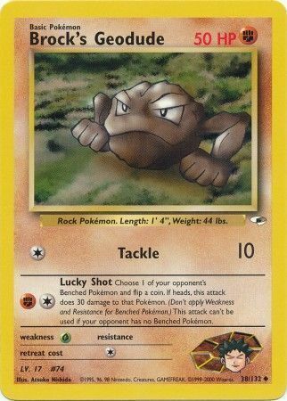 Brock's Geodude Card Front