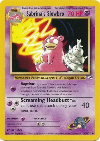 Sabrina's Slowbro Card Front